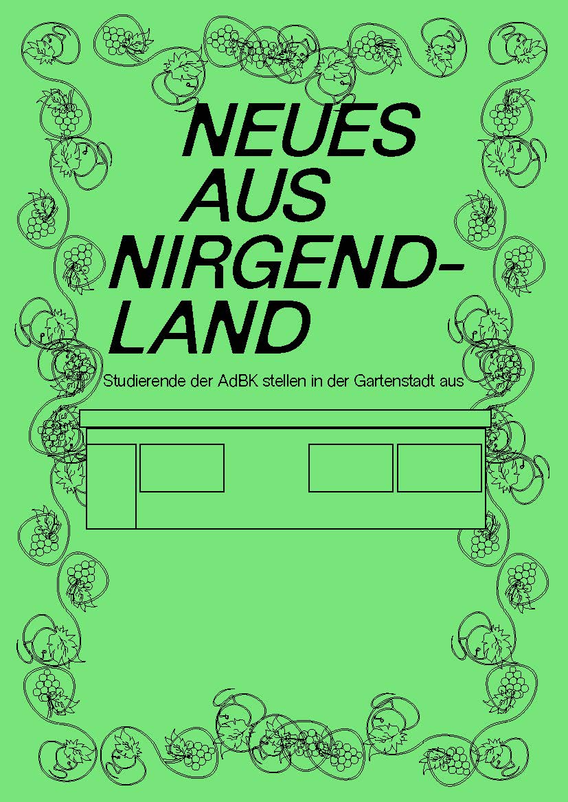 Flyer der Ausstellung, Design Elisabeth Thoma