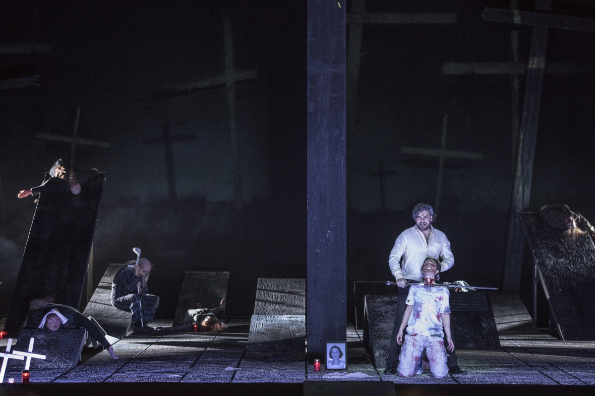 Ilker Arcayürek (Idomeneo), Ida Aldrian (Idamante), Foto: Ludwig Olah