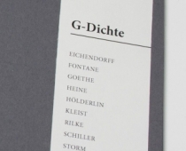Oliver Heß / G-Dichte / 9 Gedichte / bearb. im Schuber