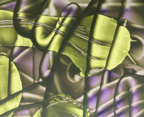 David Reed, #660, 219, (Detail), 2019, Acryl, Alkyd und Öl auf Polyester © VG Bild-Kunst, Bonn 2019, Courtesy Häusler Contemporary München/Zürich, Foto: Annette Kradisch