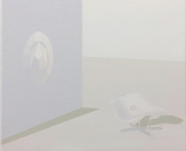 Jonas Tröger, Exposition Universelle Monochrome n° 7, 2019, Dispersionsfarbe auf Leinwand,  70 x 100 cm, Foto: N. de Ligt