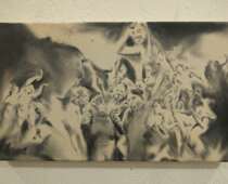 Michael Grebner, Dionysos strikes back, 2020, Graphitzeichnung, 23 x 39 cm © und Foto: the artist