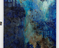 Joachim Kersten, M 42.Blau, 2020, Acryl und Schellack auf Leinwand, 250 x 190 cm © the artist und VG Bildkunst, 2020, Foto: Annette Kradisch