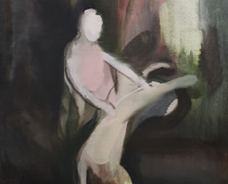 Sejin Kim, o. T., 2019, Öl auf Leinwand, 56 x 43 cm © und Foto: the artist