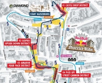 Red Bull District Ride 2014 - Streckenplan