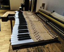 Klaviatur, Kreisel Klavierbau, Foto: V. Oldemort /Kulturidee GmbH