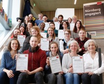Kochen-Essen-Wissen-Preis: Die glücklichen Gewinner*innen aus dem Jahrgang 2019/20. Giulia Iannicelli/Stadt Nurnberg